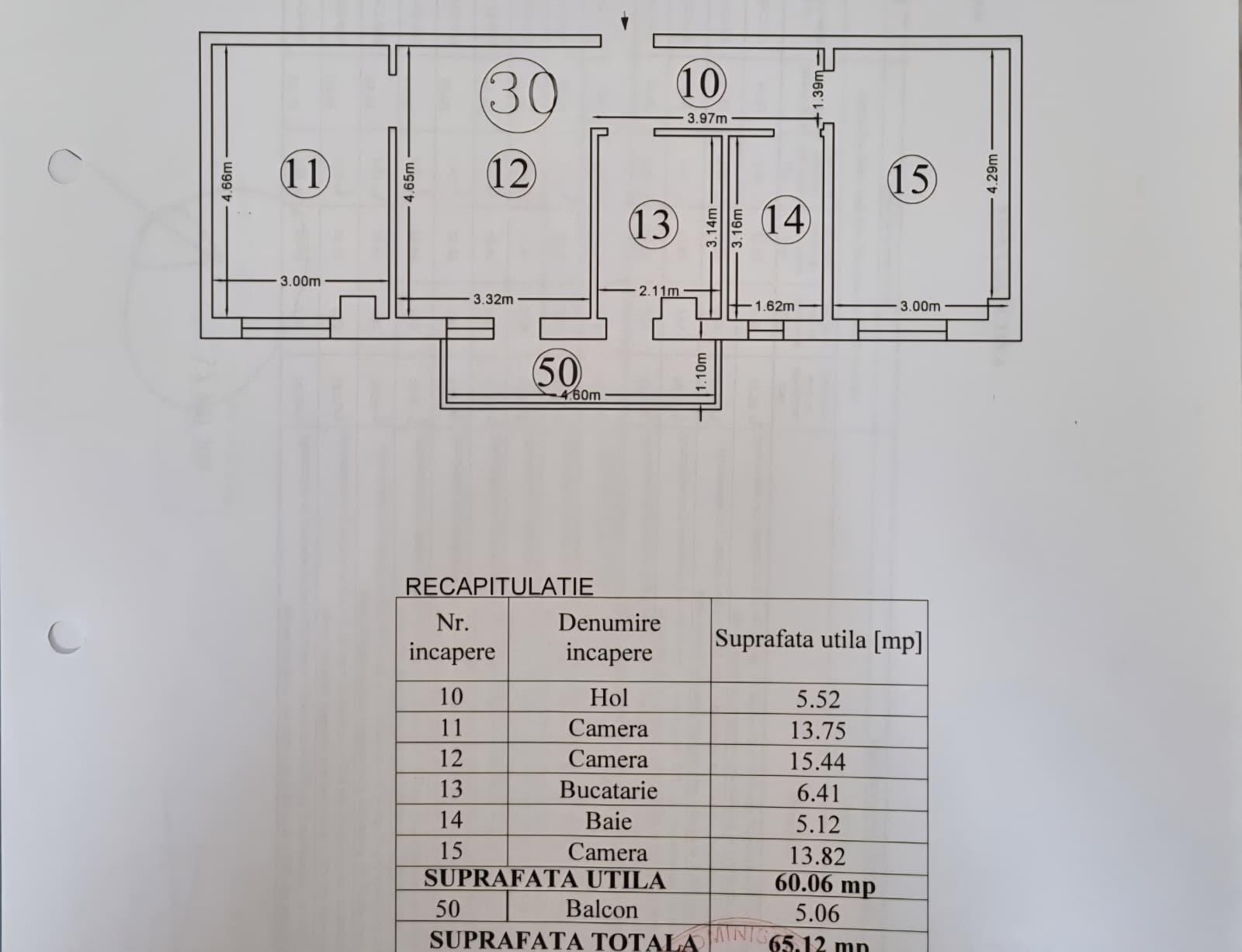 Apartament 3 camere de vânzare în Iaşi, Iaşi — imagine 2